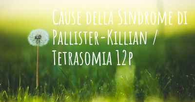 Cause della Sindrome di Pallister-Killian / Tetrasomia 12p