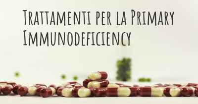Trattamenti per la Primary Immunodeficiency