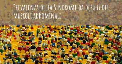 Prevalenza della Sindrome da deficit dei muscoli addominali