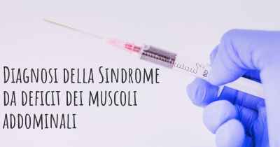 Diagnosi della Sindrome da deficit dei muscoli addominali