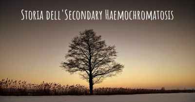 Storia dell'Secondary Haemochromatosis