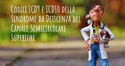 Codici ICD9 e ICD10 della Sindrome da Deiscenza del Canale Semicircolare Superiore