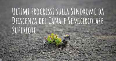 Ultimi progressi sulla Sindrome da Deiscenza del Canale Semicircolare Superiore