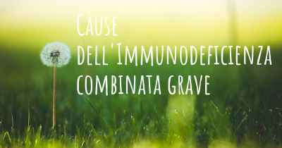 Cause dell'Immunodeficienza combinata grave