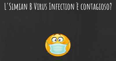 L'Simian B Virus Infection è contagioso?