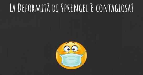 La Deformità di Sprengel è contagiosa?