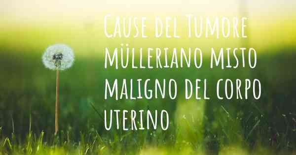 Cause del Tumore mülleriano misto maligno del corpo uterino