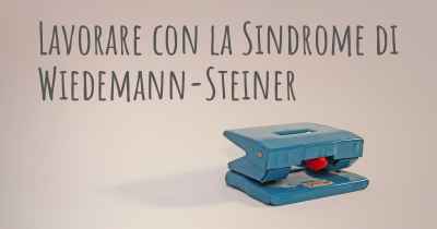 Lavorare con la Sindrome di Wiedemann-Steiner