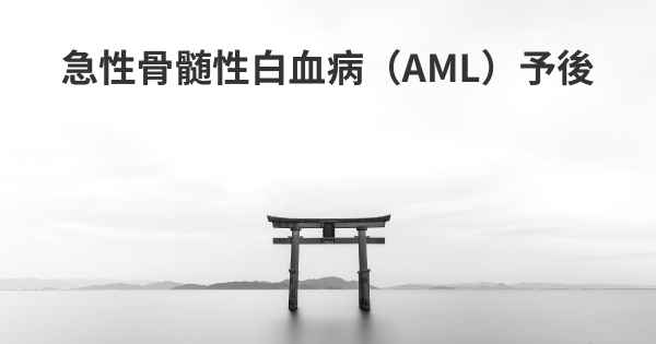 急性骨髄性白血病（AML）予後