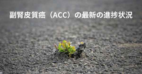 副腎皮質癌（ACC）の最新の進捗状況