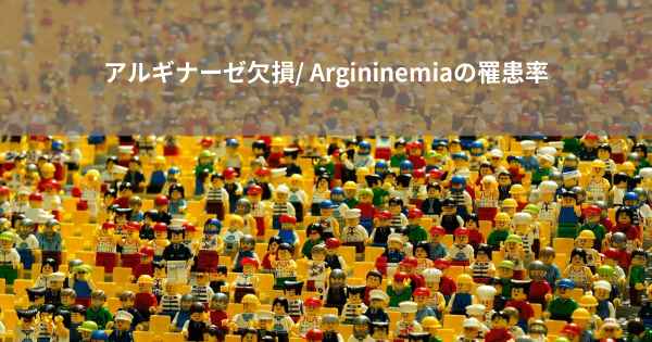 アルギナーゼ欠損/ Argininemiaの罹患率