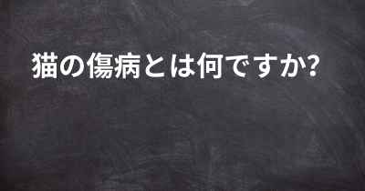 猫の傷病とは何ですか？