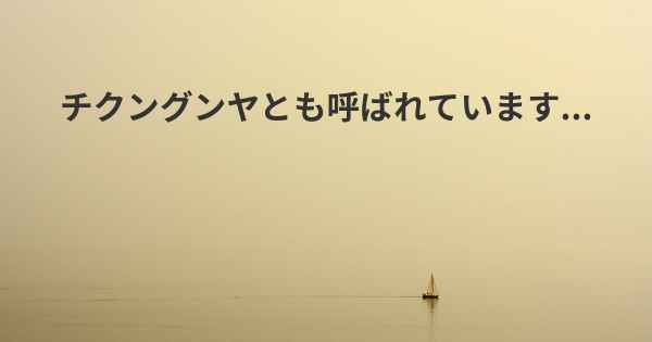 チクングンヤとも呼ばれています...