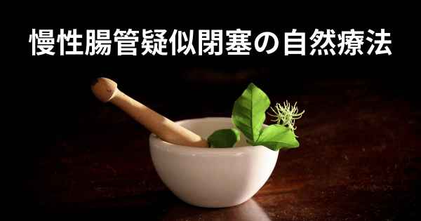 慢性腸管疑似閉塞の自然療法