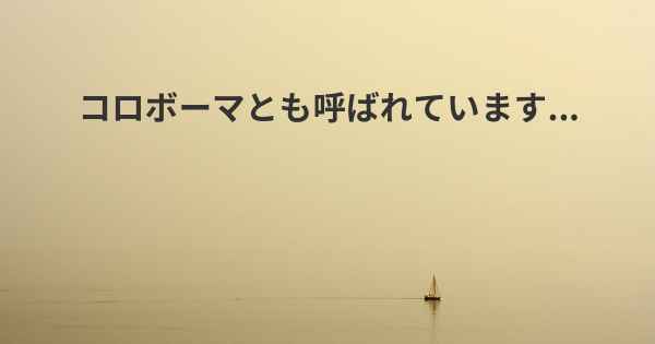 コロボーマとも呼ばれています...