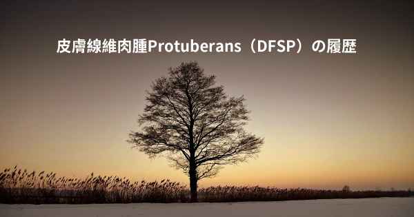 皮膚線維肉腫Protuberans（DFSP）の履歴