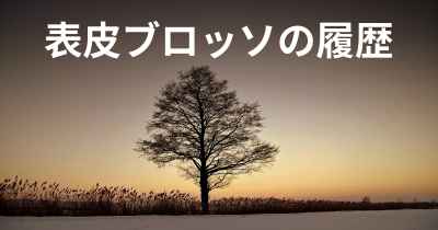 表皮ブロッソの履歴