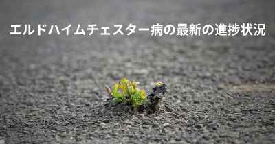 エルドハイムチェスター病の最新の進捗状況