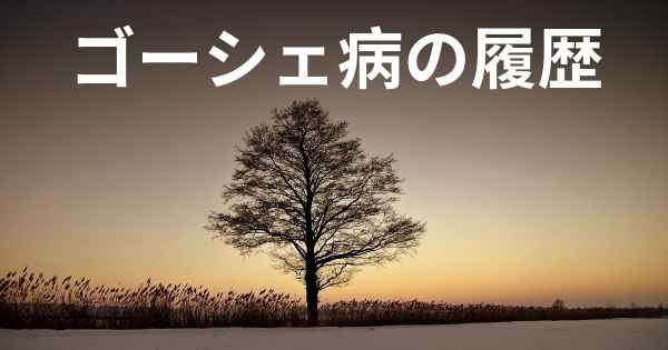 ゴーシェ病の履歴