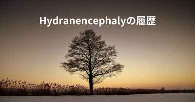 Hydranencephalyの履歴