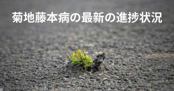 菊地藤本病の最新の進捗状況