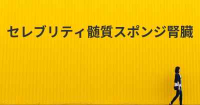 セレブリティ髄質スポンジ腎臓