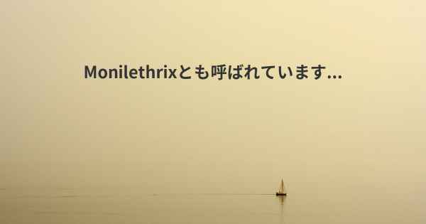 Monilethrixとも呼ばれています...