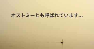 オストミーとも呼ばれています...