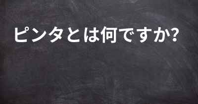 ピンタとは何ですか？