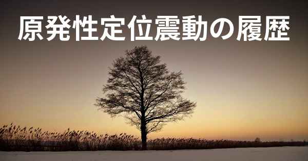 原発性定位震動の履歴