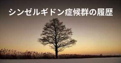 シンゼルギドン症候群の履歴