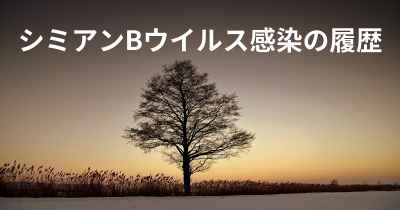 シミアンBウイルス感染の履歴