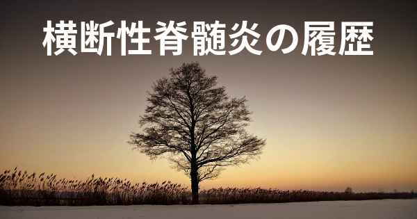 横断性脊髄炎の履歴