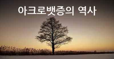 아크로뱃증의 역사