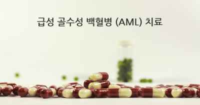 급성 골수성 백혈병 (AML) 치료