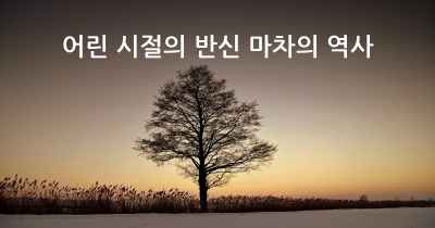 어린 시절의 반신 마차의 역사