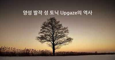 양성 발작 성 토닉 Upgaze의 역사