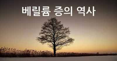 베릴륨 증의 역사