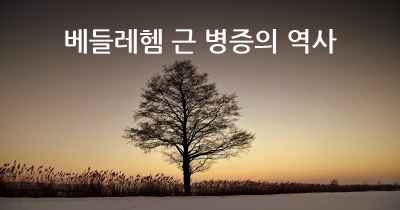 베들레헴 근 병증의 역사