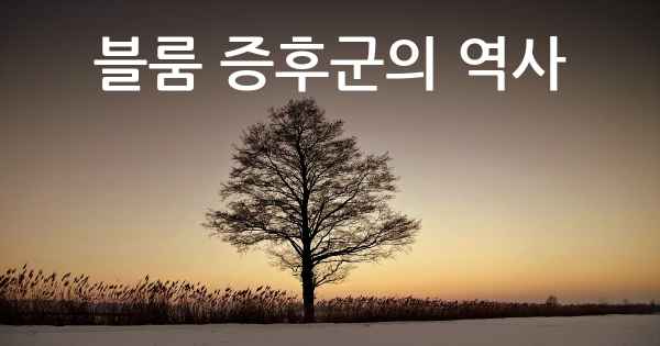 블룸 증후군의 역사