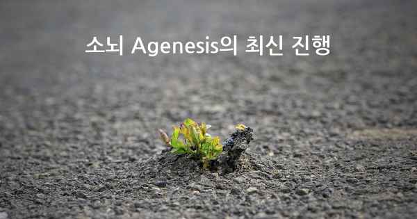 소뇌 Agenesis의 최신 진행