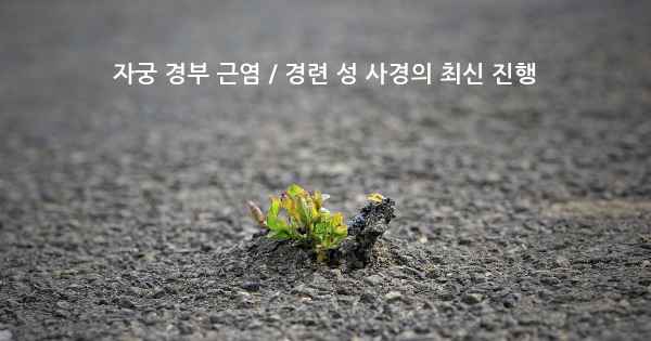 자궁 경부 근염 / 경련 성 사경의 최신 진행