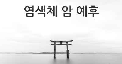 염색체 암 예후