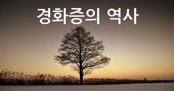 경화증의 역사