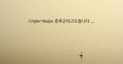 Crigler-Najjar 증후군라고도합니다 ...