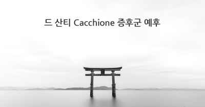 드 산티 Cacchione 증후군 예후