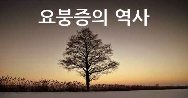 요붕증의 역사