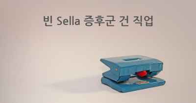 빈 Sella 증후군 건 직업