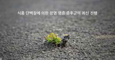 식품 단백질에 의한 장염 염증 증후군의 최신 진행