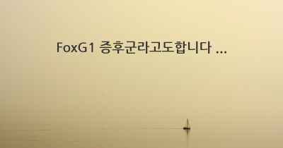 FoxG1 증후군라고도합니다 ...